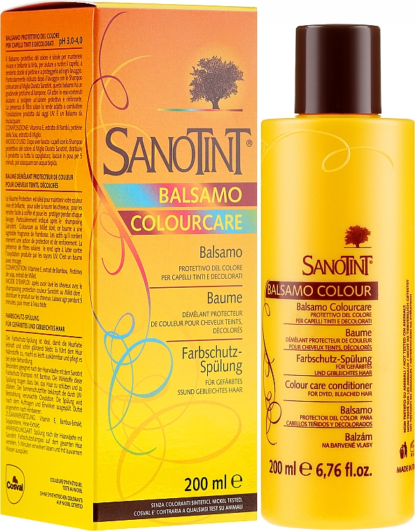Odżywka do włosów farbowanych - SanoTint Colour Care Conditioner — Zdjęcie N1