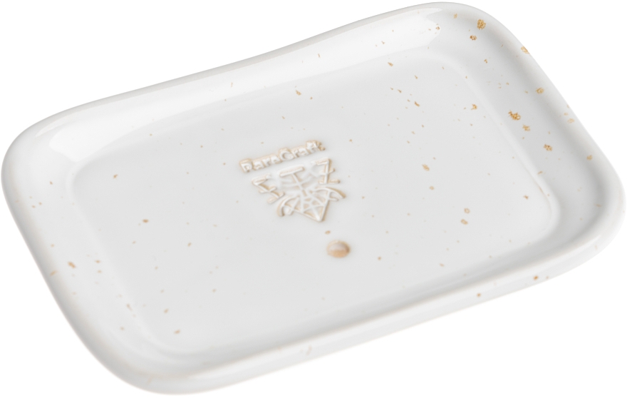Ceramiczna mydelniczka, biało-beżowa - RareCraft Soap Dish White & Beige  — Zdjęcie N2