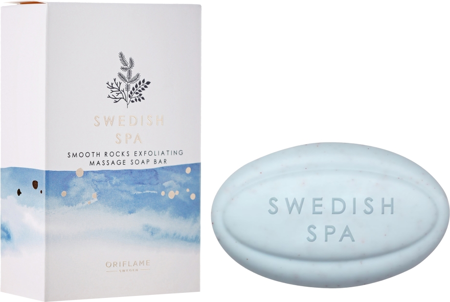 Masujące mydło peelingujące w kostce - Oriflame Swedish Spa Smooth Rocks Exfoliating Massage Soap Bar — Zdjęcie N1