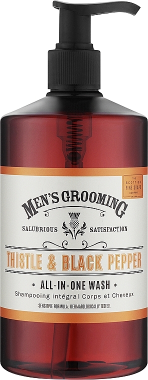 Żel pod prysznic - Scottish Fine Soaps Men's Grooming Thistle & Black Pepper All-In-One Wash — Zdjęcie N1