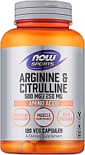 Aminokwasy Arginina i cytrulina - Now Foods Arginine & Citrulline Sports — Zdjęcie N1