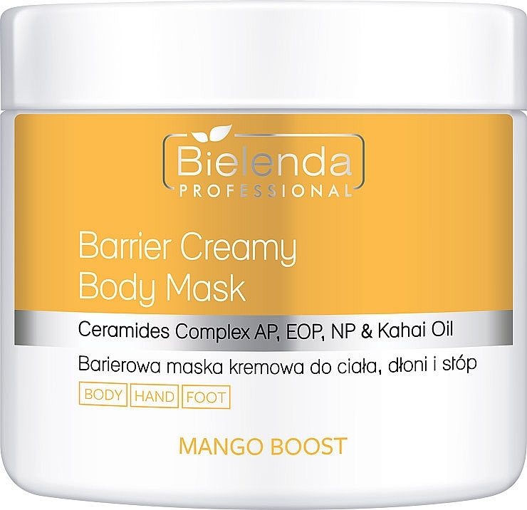 Barierowa maska kremowa do ciała - Bielenda Professional Mango Boost Barrier Creamy Body Mask — Zdjęcie N1