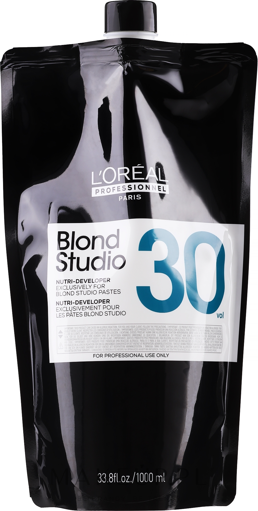 Odżywczy oksydant 9% - L'Oreal Professionnel Blond Studio Creamy Nutri-Developer 30 vol. — Zdjęcie 1000 ml