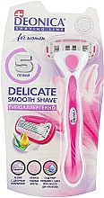 Kup Maszynka do golenia dla kobiet z 5 wymiennymi wkładami - Deonica For Women Delicate