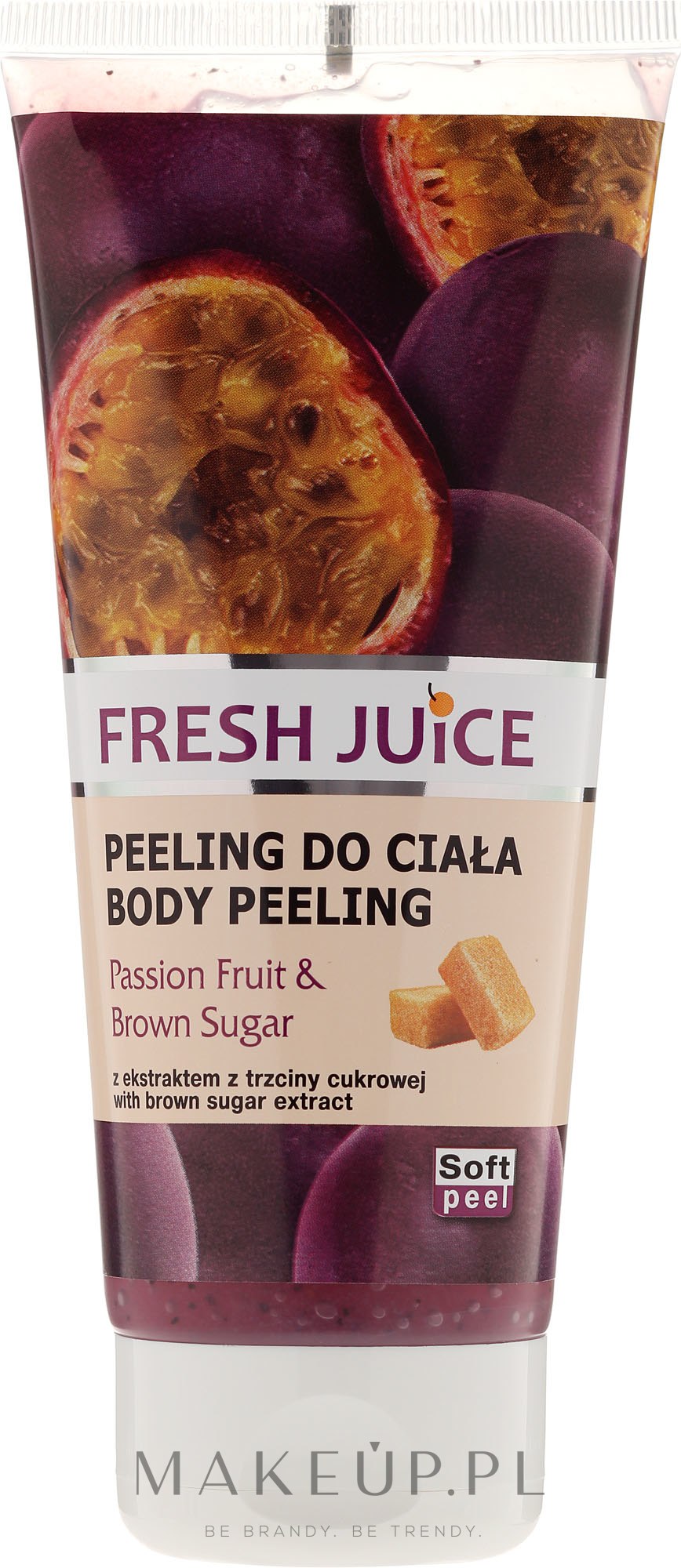 Peeling do ciała Marakuja i brązowy cukier - Fresh Juice Passion Fruit & Brown Sugar — Zdjęcie 200 ml