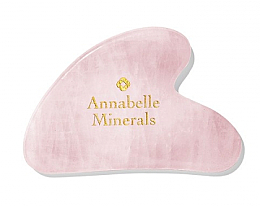 Kup Płytka do masażu twarzy Gua Sha z różowego kwarcu - Annabelle Minerals