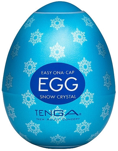 Jednorazowy masturbator Jajko - Tenga Egg Snow Crystal — Zdjęcie N1