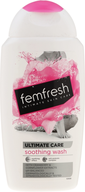 Kojący żel do higieny intymnej z olejem żurawinowym - Femfresh Intimate Hygiene Triple Action Soothing Wash — Zdjęcie N1