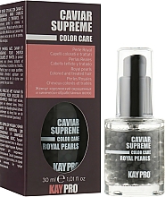 Kawiorowe perełki do włosów farbowanych i po zabiegach chemicznych - KayPro Caviar Supreme Royal Pearls — Zdjęcie N2