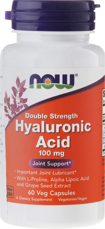 Kwas hialuronowy - Now Foods Hyaluronic Acid — Zdjęcie N1