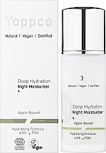 Nawilżający krem do twarzy na noc - Yappco Deep Hydration Moisturizer Night Cream — Zdjęcie N2