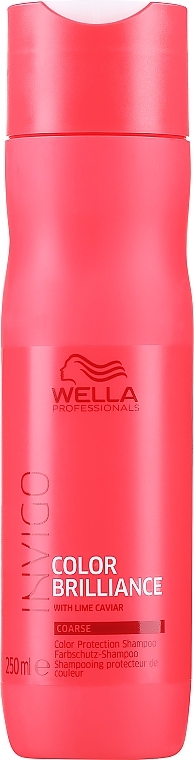 Szampon chroniący kolor farbowanych włosów grubych - Wella Professionals Invigo Color Brilliance Coarse Shampoo  — Zdjęcie N3