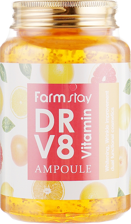 Serum z witaminami - FarmStay Dr-V8 Vitamin Ampoule — Zdjęcie N2