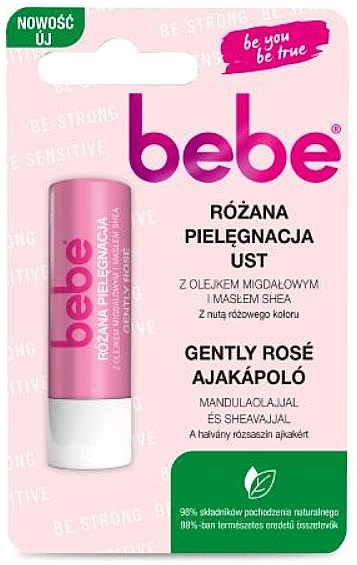Różana pielęgnacja ust z olejkiem migdałowym i masłem shea - Johnson’s® Bebe Young Care Rose Lip Balm — Zdjęcie N1