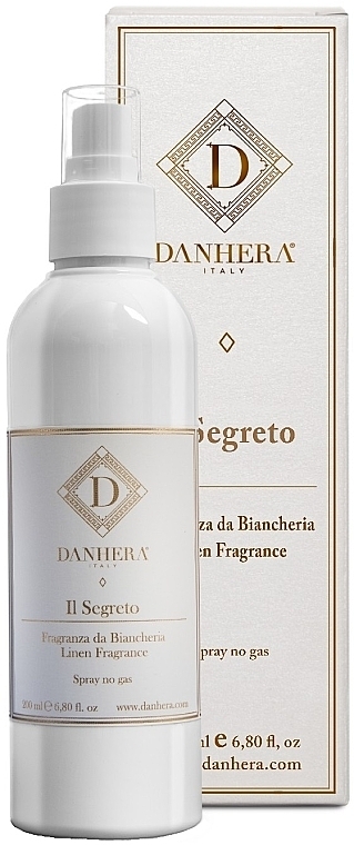 Perfumowany spray do tekstyliów i mebli - Danhera Il Segreto Linen Fragrance — Zdjęcie N1