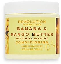 Kup Maska z masłem bananowy i mango oraz niacynamidem - Revolution Haircare Conditioning Banana & Mango Butter with Niacinamide Mask