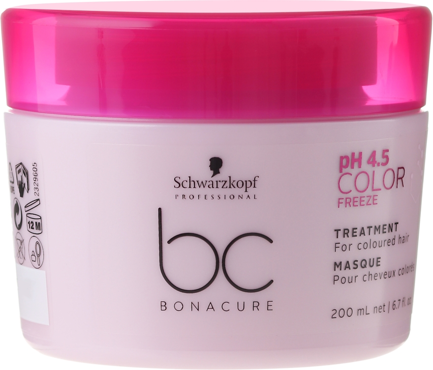Maska do włosów farbowanych - Schwarzkopf Professional Bonacure Color Freeze pH 4.5 Treatment — Zdjęcie N1