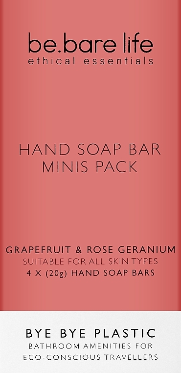 Zestaw - Be.Bare Life Mini Hand Soap Bar Set (soap/4x20g) — Zdjęcie N1