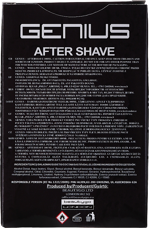 Płyn po goleniu - Genius Noir After Shave — Zdjęcie N3