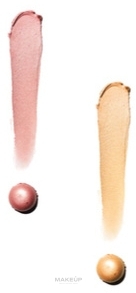 Kremowy cień do powiek - Couleur Caramel Shine Eye Duo — Zdjęcie Pink Gold/Golden