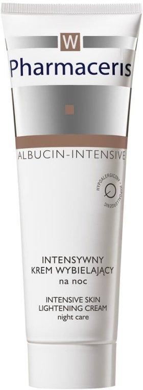 Intensywny krem wybielający na noc - Pharmaceris W Albucin Intensive Skin Lightening Cream — Zdjęcie N1