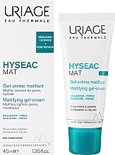 Matująca emulsja nawilżająca - Uriage Hyseac Mat Mattifying Moisturizing Emulsion — Zdjęcie N2