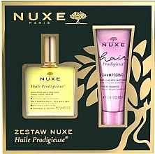 Zestaw - Nuxe Huile Prodigieuse + Hair Prodigieux (oil 50 ml + shm 30 ml) — Zdjęcie N1