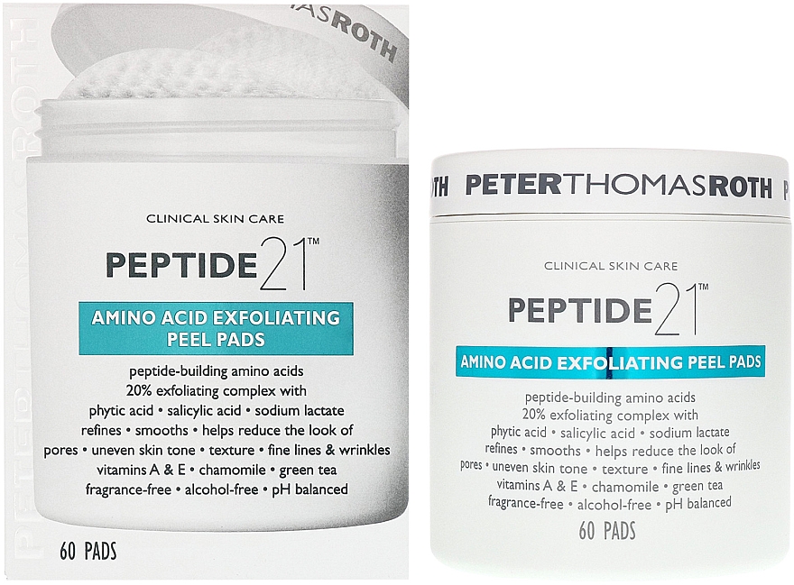 Złuszczające płatki do twarzy - Peter Thomas Roth Peptide 21 Amino Acid Exfoliating Peel Pads — Zdjęcie N2