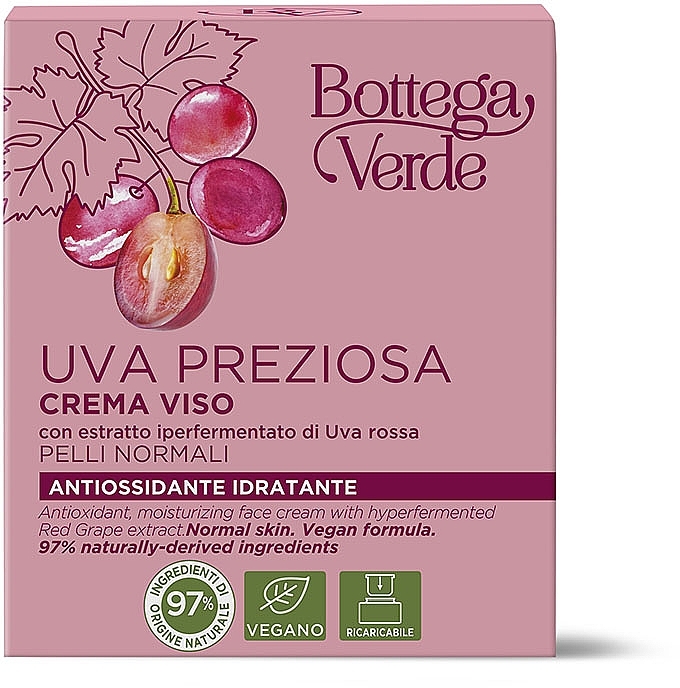 Krem do twarzy z winogronami - Bottega Verde Face Cream — Zdjęcie N2