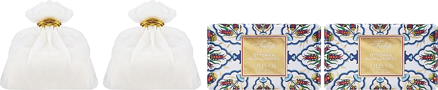 Zestaw - Olivos Ottaman Bath Soap Tulip Gift Set (soap 2 x 250g + soap 2 x 100g)	 — Zdjęcie N2
