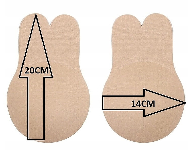 Naklejki na sutki, XXL, beżowe - Deni Carte XXL Push Up — Zdjęcie N2