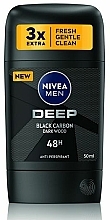 Antyperspirant w sztyfcie - NIVEA MEN Deep Black Carbon Dark Wood 48h Anti-Perspirant — Zdjęcie N1