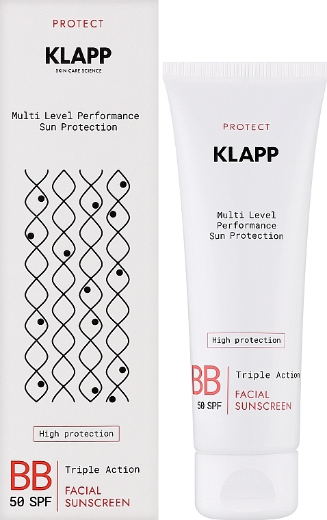 Krem BB z filtrem przeciwsłonecznym - Klapp Multi Level Performance Sun Protection BB Cream SPF50 — Zdjęcie N2
