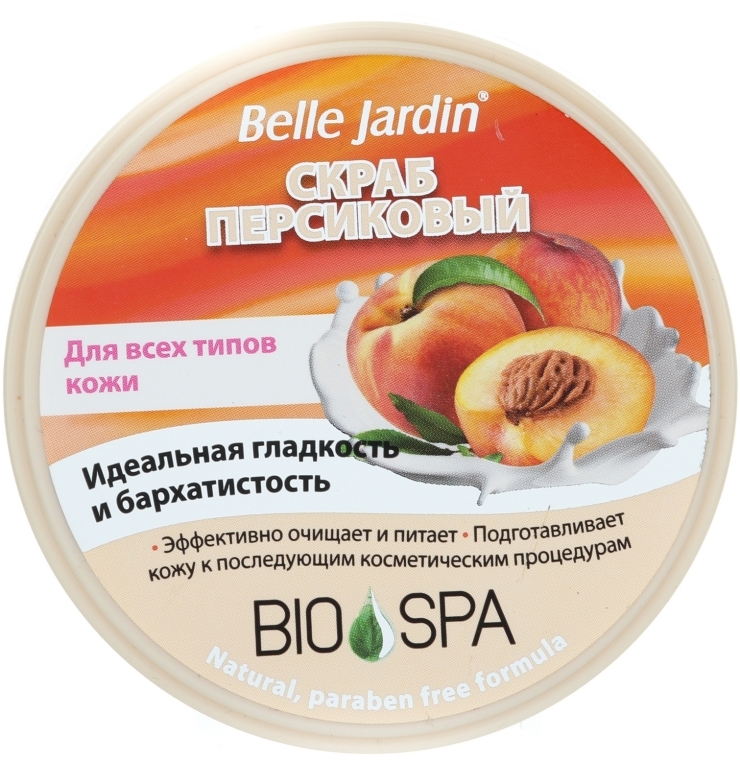 Scrub do twarzy Brzoskwia - Belle Jardin Spa Naturelle — Zdjęcie N1