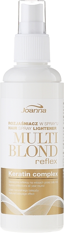 PRZECENA! Rozjaśniacz w sprayu do włosów - Joanna Multi Blond Reflex * — Zdjęcie N5