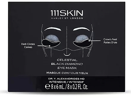 Zestaw masek i plastrów do skóry wokół oczu - 111SKIN Celestial Black Diamond Eye Mask — Zdjęcie N1