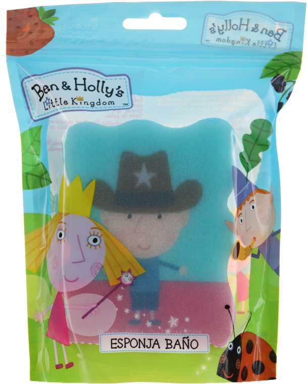 Gąbka do kąpieli Ben i Holly, niebieska - Suavipiel Ben & Holly Bath Sponge — Zdjęcie N1