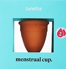 Kup Kubeczek menstruacyjny, model 2, pomarańczowy - Lunette Reusable Menstrual Cup Coral Model 2