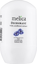 Dezodorant w kulce z ekstraktem z chabra - Melica Organic With Cornflower Extract Deodorant — Zdjęcie N1