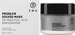 Maseczka do twarzy - Two Cosmetics Problem Solved Mask 2% Salicylic Acid Niacinamide — Zdjęcie N1