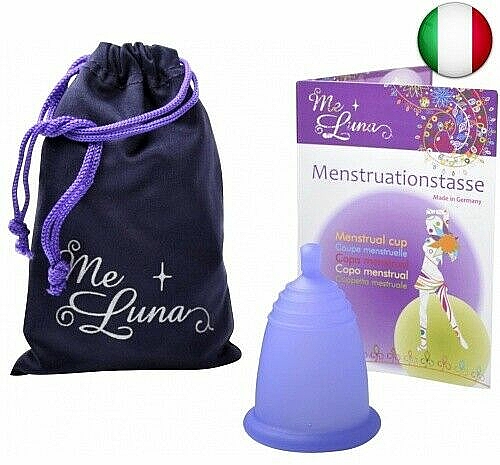 Kubeczek menstruacyjny, rozmiar L, ciemnofioletowy - MeLuna Sport Menstrual Cup Ball — Zdjęcie N1