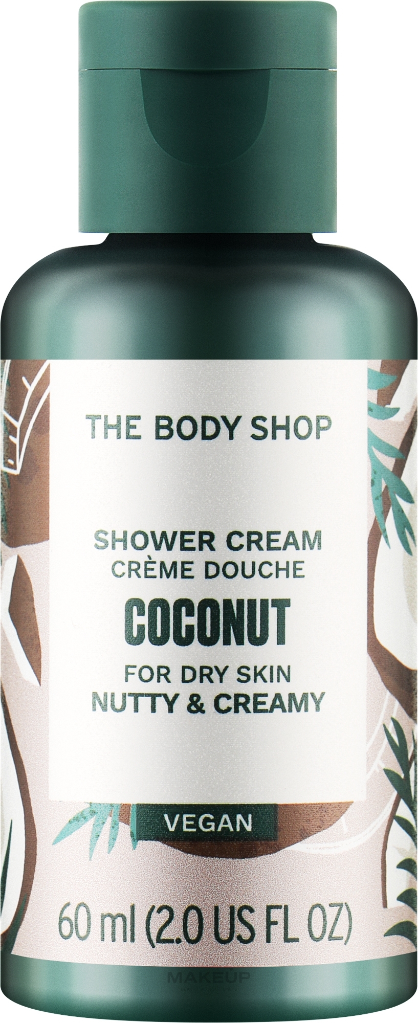 Krem pod prysznic z olejkiem kokosowym - The Body Shop Coconut Vegan Shower Cream (mini) — Zdjęcie 60 ml