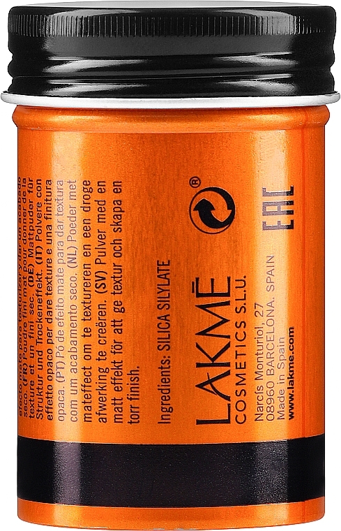 Teksturyzujący puder do włosów z efektem matującym - Lakmé K.Style Chalk Matt Powder — Zdjęcie N2