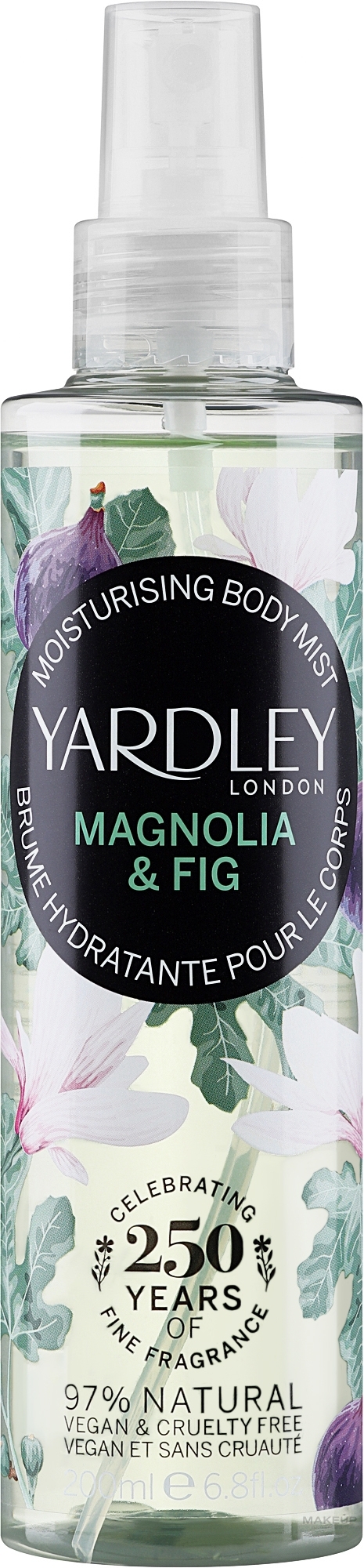 Yardley Magnolia & Fig - Spray do ciała — Zdjęcie 200 ml