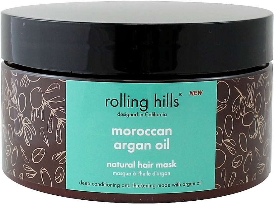 Maska do włosów z olejkiem arganowym - Rolling Hills Moroccan Argan Oil Natural Hair Mask — Zdjęcie N1
