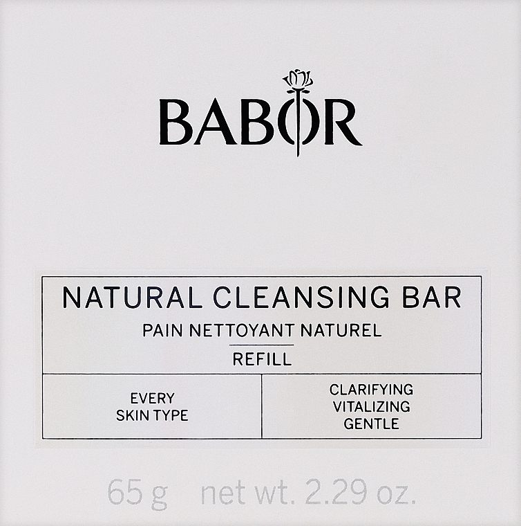 Naturalny środek do mycia twarzy w formie mydła - Babor Natural Cleansing Bar — Zdjęcie N1