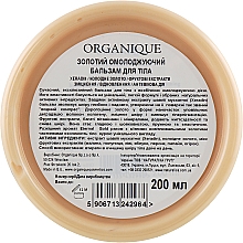 Złoty balsam odmładzający do ciała - Organique Eternal Gold Rejuvenating Golden Body Balm — Zdjęcie N3