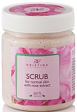 Peeling do twarzy z ekstraktem z róży - Hristina Cosmetics Rose Extract Scrub — Zdjęcie N1