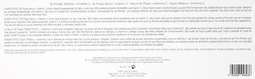 Dwufazowe serum z witaminą C - Klapp Bi-Phase Serum Vitamin C — Zdjęcie N5