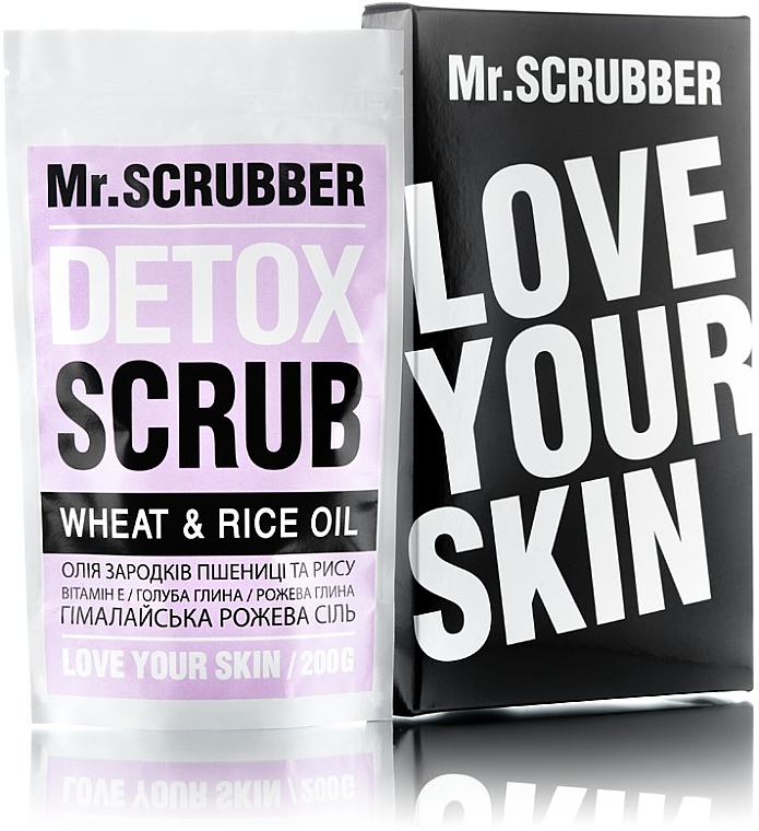 Peeling ryżowy do ciała - Mr.Scrubber Detox Scrub Wheat & Rice Oil — Zdjęcie N1